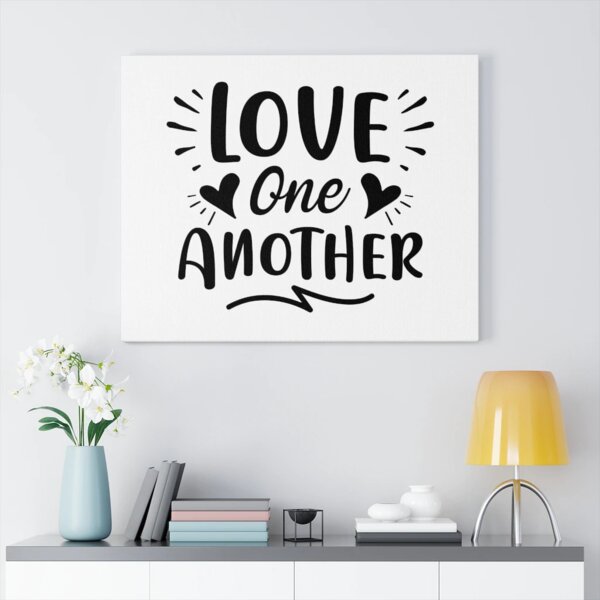 Trinx Love One Another Wrapped Canvas Textual Art Wayfair